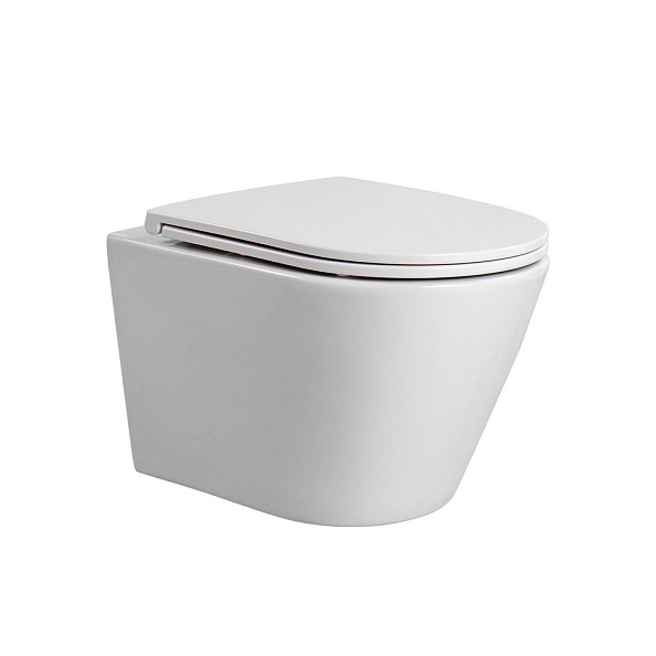 Унитаз-компакт подвесной Aquatek Вега AQ1904-00 тонкое сиденье с механизмом плавного закрывания