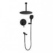 Душевая система встраиваемая FILARETE Roun FL1027BL, черный