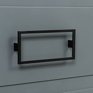 Комплект ручек La Fenice Cubo Nero черный 80 мм., два ящика