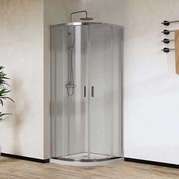 Душевой уголок Vincea City (VSQ-5CT900CL) 900х900 мм, хром, стекло прозрачное