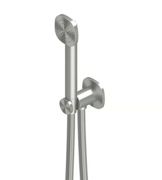 Ручной душ Quadro design SUPER, 58, сталь брашированная (22 66 AS)