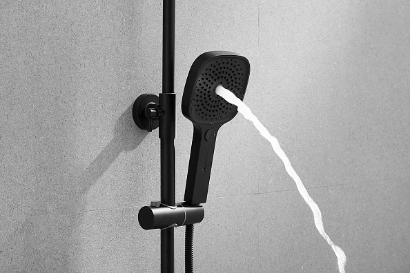 Душевая система Shevanik S9736H, черный