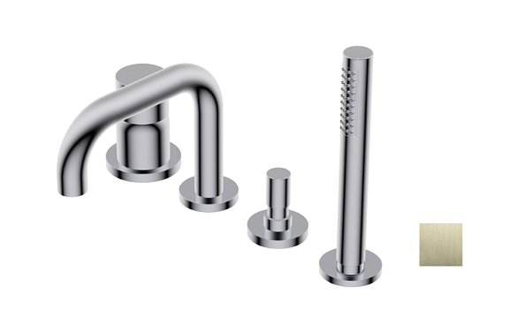 Смеситель для ванны и душа Ritmonio Diametro35 S, Brushed champagne PVD (PR52EG201F46)