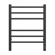 Полотенцесушитель электрический Terminus Аврора П6 4500х600 КС 905, черный, справа подключение (4670078527479)