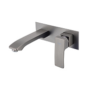 Смеситель Raglo R01.11.09 для раковины встраиваемый монолитный, графит