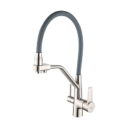 Смеситель для кухни Rose R558L, сатин