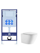 SET AQUATEK ЛИБЕРТИ (рама AQUATEK Standard INS-0000012 (без крепежа и клавиши) + унитаз ЛИБЕРТИ AQ1999T-00 с тонким сиденьем sc)