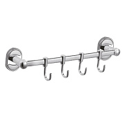 Планка с крючками для полотенец D-Lin D288700-4, хром