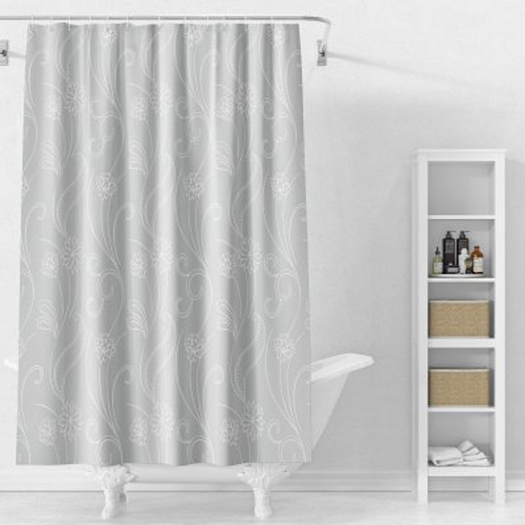 Штора для ванной комнаты Splenka S381.1805, серый