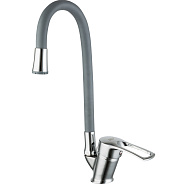 Смеситель для кухни с гибким изливом FRUD R41055-3, хром