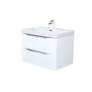 Тумба с умывальником IDDIS Cloud X подвесная, 80 см, белый (CLX80W0i95K)