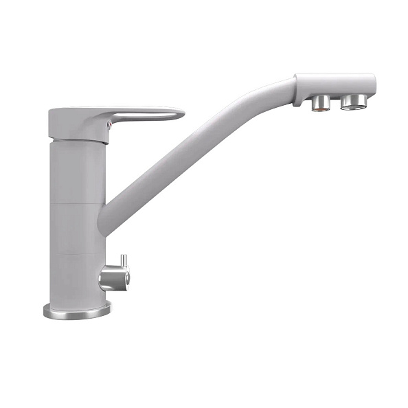 Смеситель для кухни Ulgran UQ-010-04, платина