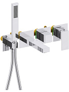 AQ1644CR ЛИБРА смеситель для ванны встроенный (внешняя и скрытая часть)