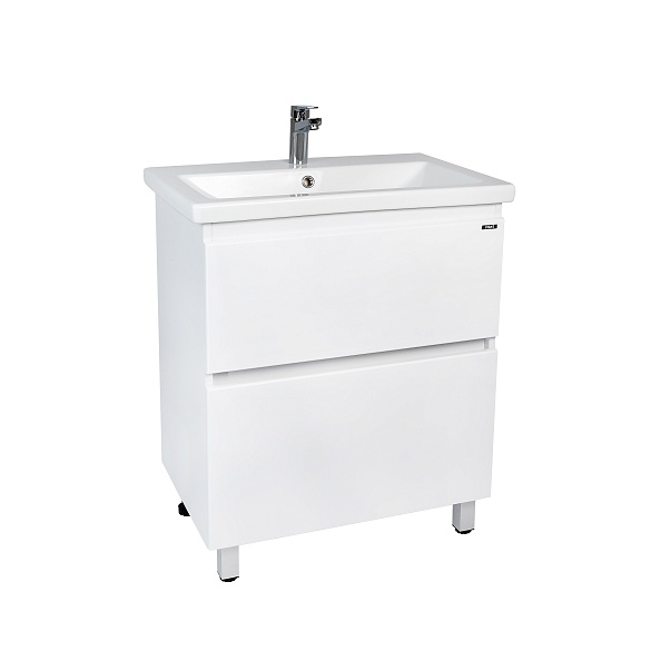 Тумба VIANT "Мальта" COMO 70 2 ящика белая 425х655х820 (VMAL70COBEL-T2Y)