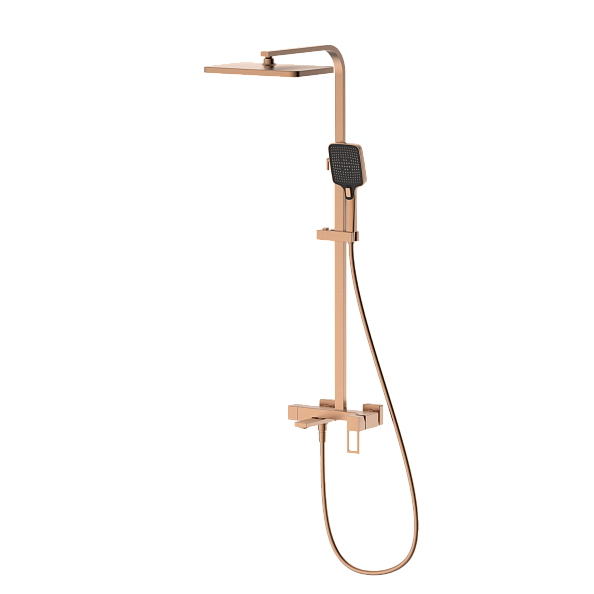 Душевая система со смесителем DQ Dortmund браш.роз.золото (DA1713733)