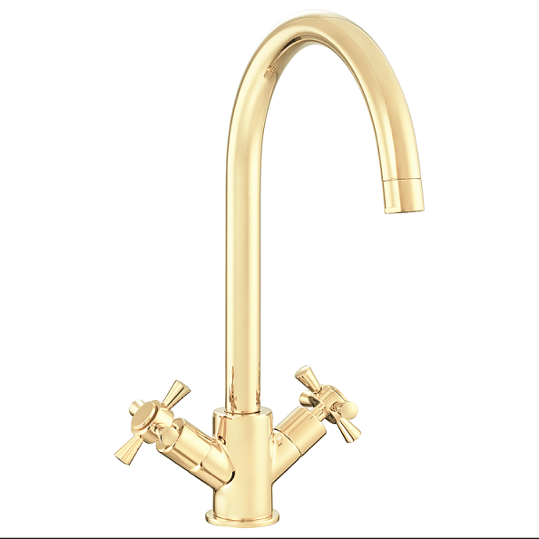 Смеситель для кухни E.C.A QUADRILLE, золото (102808488EX)