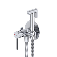 Встраиваемый смеситель с гигиеническим душем IDDIS Axes хром глянцевый (005SBR0i08)