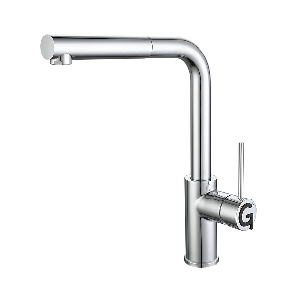 Смеситель для кухни с выдвижным изливом Rivelato Albano 1573503, хром