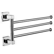 Держатель для полотенец 3-х реечный поворотный FASHUN хром (A2613)