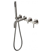 Смеситель для ванны встраиваемый Grocenberg GB5070NK, никель