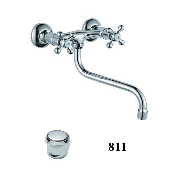 Смеситель для кухни настенный D-Lin D141811, хром