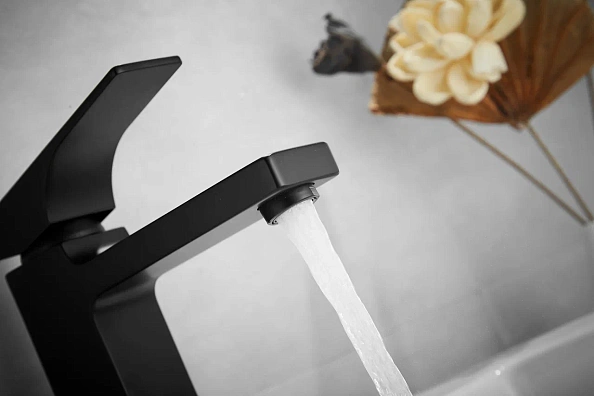 Смеситель для раковины Rose R10H R1001H-1, черный