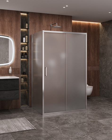 Душевой уголок Cezares Molveno 120x90x195 мм, прямоугольный, хром (MOLVENO-AH-12-120/90-P-Cr)