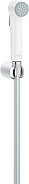 27812IL1 Tempesta-F Набор для гигиенического душ (гигиенический душ, настенный держатель, шланг 1250 мм), хром, белый
