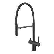 Смеситель для кухни с подключением фильтра Shevanik S178H, черный