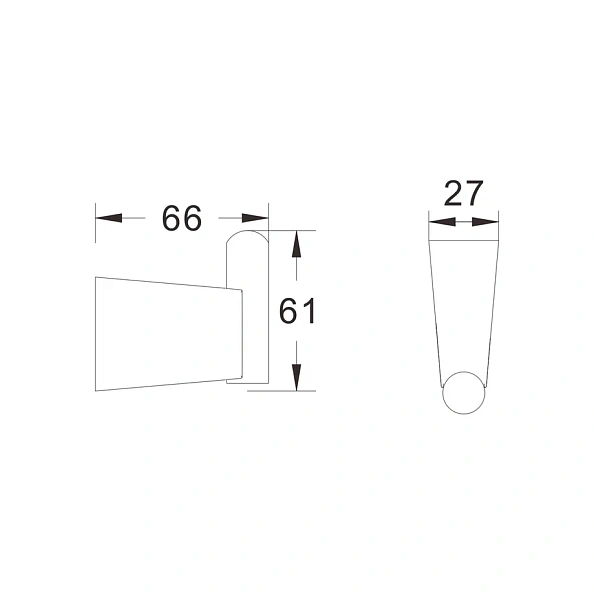 Крючок для ванной комнаты Shevanik SG5711C, белый