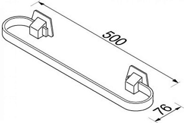 Полотенцедержатель Geesa Standard Hotel 5121-50