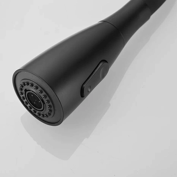 Смеситель для кухни с гибким изливом Shevanik S843H-3, черный