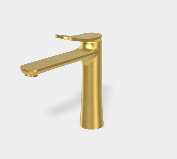 Смеситель для раковины Fima Carlo Frattini Flo', золото брашированное (F3801LOS)