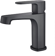 AQ1210MB ОБЕРОН смеситель для раковины 98, без донного клапана, матовый черный