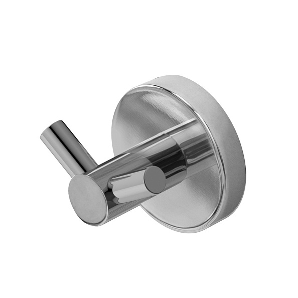 Крючок двойной Cezares Relax, хром (RELAX-HKD-01)