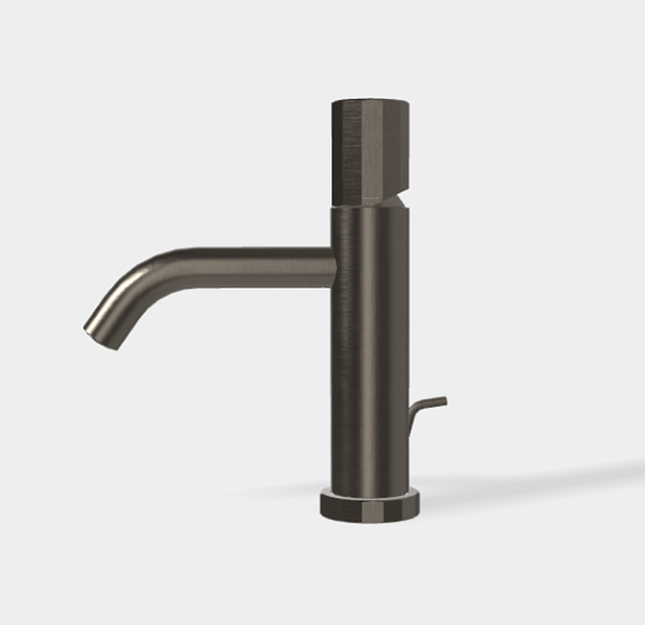 Смеситель для раковины Fima Carlo Frattini Spillo Tech, V Collection, хром черный брашированный (F3031TXSVCS)