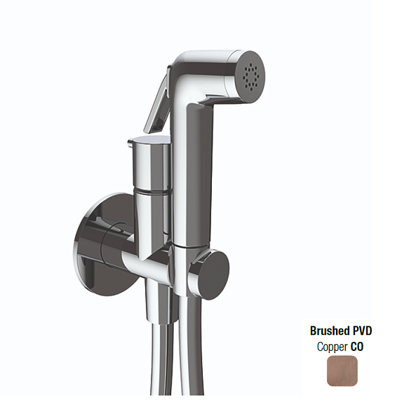 Гигиенический душ Almar Shut Off, Copper Brushed PVD (E136010.CO)