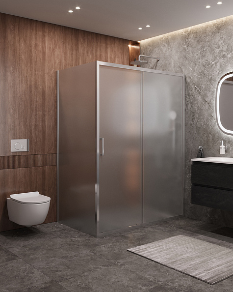 Душевой уголок Cezares Molveno 150x90x195 мм, прямоугольный, хром (MOLVENO-AH-11-150/90-P-Cr)