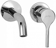 E28318-CP ELATE cмеситель для раковины на 2 отв.