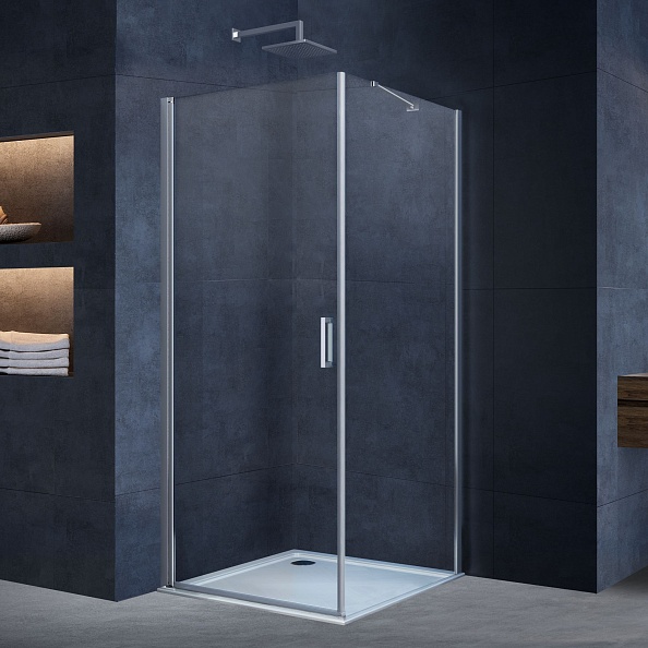 Душевой уголок Vincea Alpha (VSR-3ALP9090CL) 900х900 мм, хром, стекло прозрачное