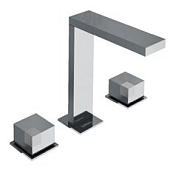 Смеситель для раковины Carimali OCube, металл оружейный брашированный PVD (0-OCB0501-GMB)