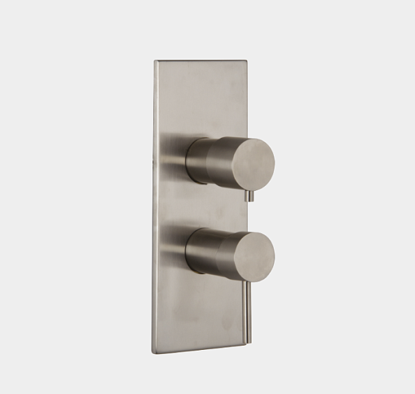 Смеситель для душа Fima Carlo Frattini Spillo Steel, на 2/3 потребителя, нержавеющая сталь (F3079X6INOX)