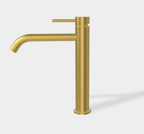 Смеситель для раковины Fima Carlo Frattini Spillo Up, брашированное золото (F3031LXSOS)