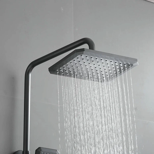 Душевая система Shevanik S8836H, черный