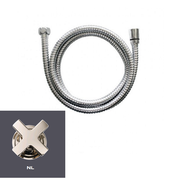 Шланг для душа Nicolazzi длина шланга 2000 мм, Polished Nickel (R7098 NL)