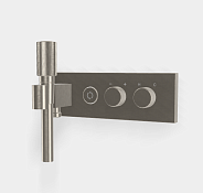 Смеситель для душа Fima Carlo Frattini Switch ON, на 2 потребителя, никель брашированный (F5979X2SN)