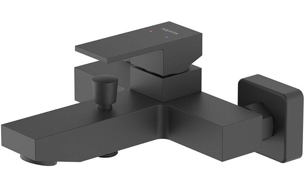 Смеситель для ванны AQUATEK ЛИБРА, матовый черный AQ1640MB