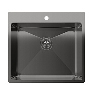 Кухонная мойка Rivelato Rinox 5450 PVD, черный