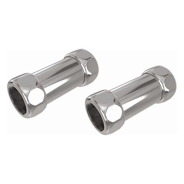 Соединение прямое гайка/гайка (3/4"x1/2") Terminus 04ПС3/4х1/2ГГ, хром