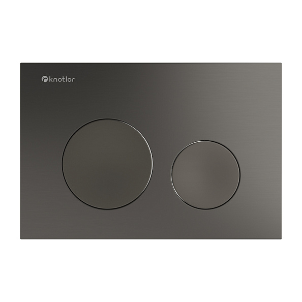 Клавиша смыва Knotlor BIS102GM, вороненая сталь